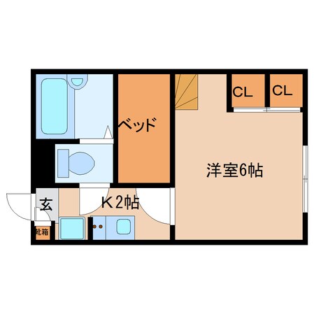 菖蒲池駅 徒歩11分 1階の物件間取画像